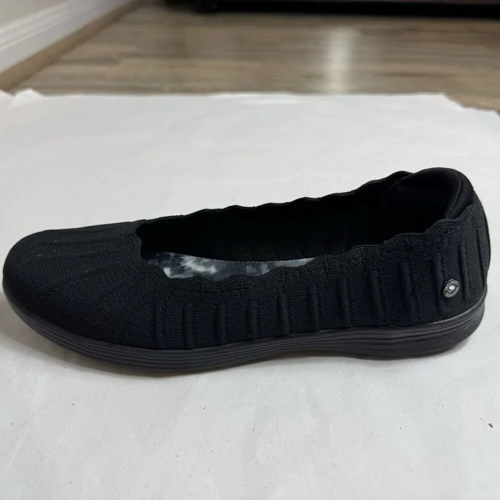Skechers Air Cooled Goga Mat Slip-On Shoes Women’s Size 8 Black Round Toe - Picture 12 of 14